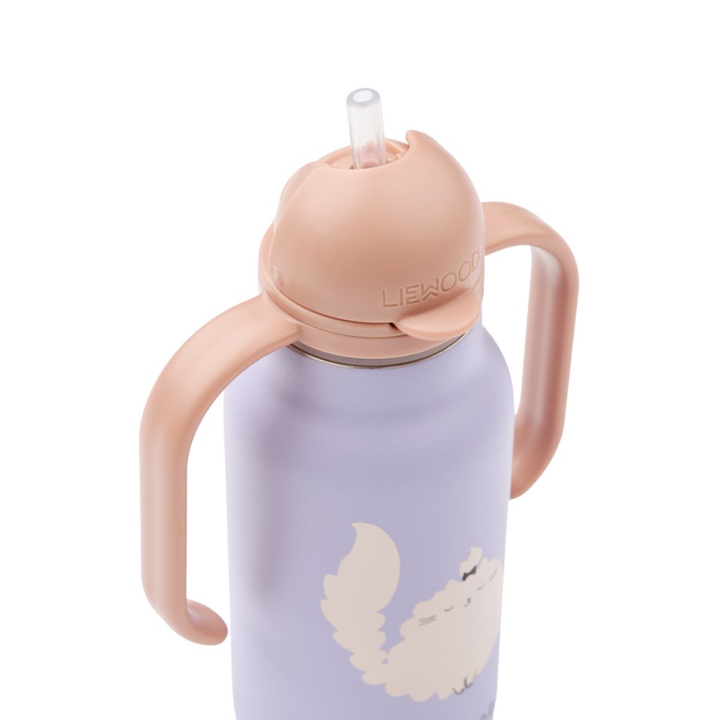Liewood Gourde Kimmie Cat Warm Lilac 250 ml 