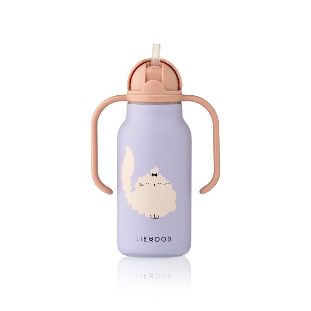 Liewood Gourde Kimmie Cat Warm Lilac 250 ml 