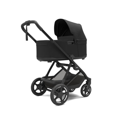 Thule 3-in-1 Kinderwagen Charm Black + Draagmand Black + Autostoel Groep 0+ Maple Black + Adapters voor autostoel