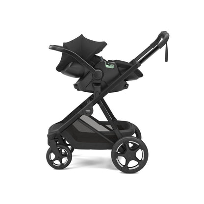 Thule 3-in-1 Kinderwagen Charm Black + Draagmand Black + Autostoel Groep 0+ Maple Black + Adapters voor autostoel
