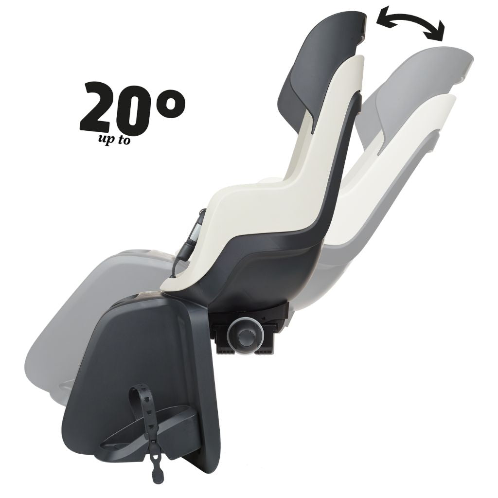 Bobike Fietsstoel GO® Maxi met slaapstand voor dragerbevestiging Vanilla Cup Cake