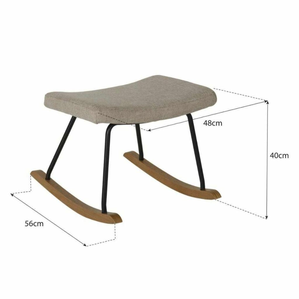 Quax Repose-pieds Rocking Hocker De Luxe Clay 