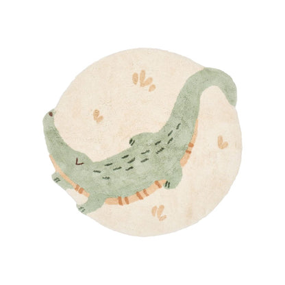 Little Dutch Vloerkleed Krokodil Safari Leo Groen