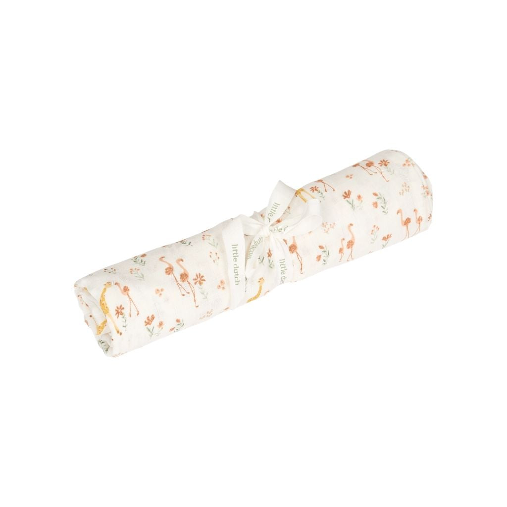 Little Dutch Swaddle Doek Hydrofiel Blooming Safari Multi 120 x 120 cm