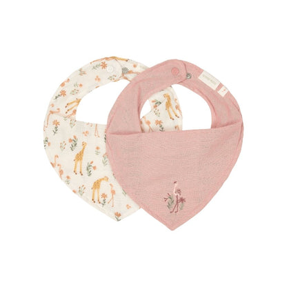 Little Dutch Bandana Slab Blooming Safari Roze – 2 Stuks