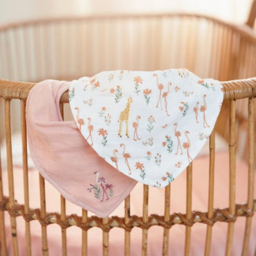 Little Dutch Bandana Slab Blooming Safari Roze – 2 Stuks