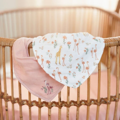 Little Dutch Bandana Slab Blooming Safari Roze – 2 Stuks