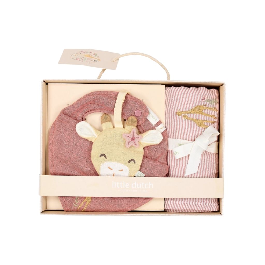 Little Dutch Geschenkset Safari Friends Blooming Safari Roze