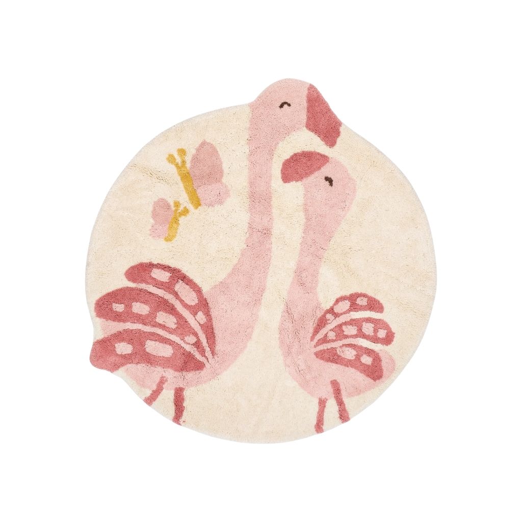 Little Dutch Vloerkleed Flamingo Blooming Safari Roze