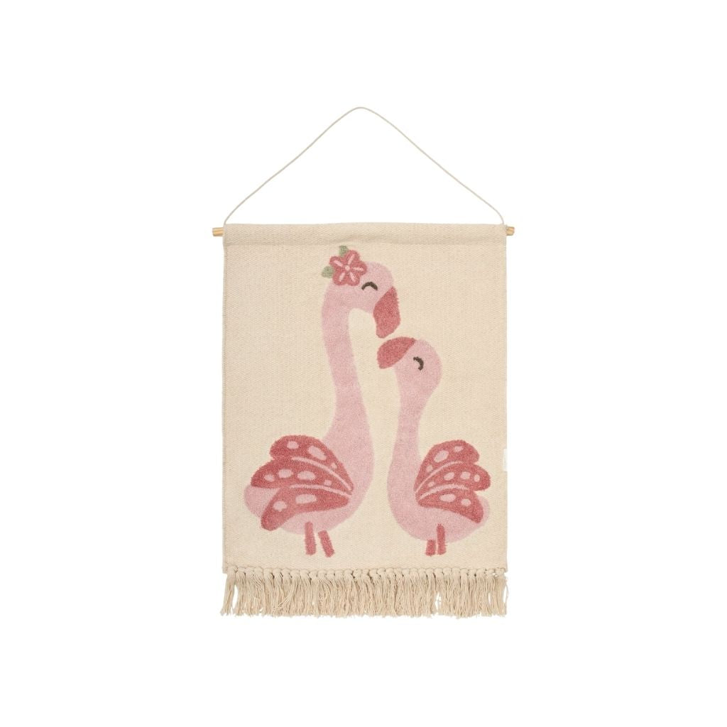 Little Dutch Wandtapijt Flamingo Blooming Safari Roze