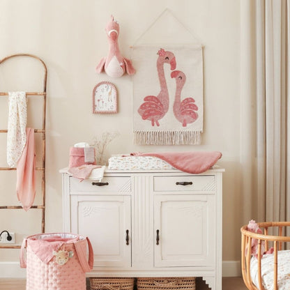Little Dutch Wandtapijt Flamingo Blooming Safari Roze