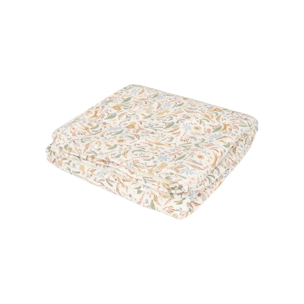 Little Dutch Deken Voor Wieg Fleece Safari Wonders Multi B 70 x L 100 cm