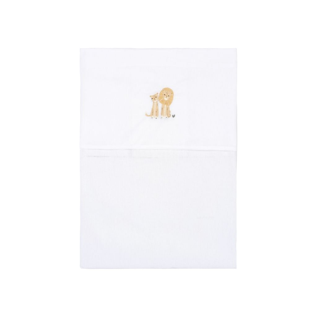 Little Dutch Laken Voor Wieg Leeuw Safari Wonders Wit B 70 x L 100 cm