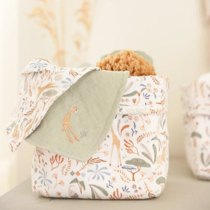 Little Dutch Tetradoek Safari Wonders Groen B 70 x L 70 cm - 3 Stuks