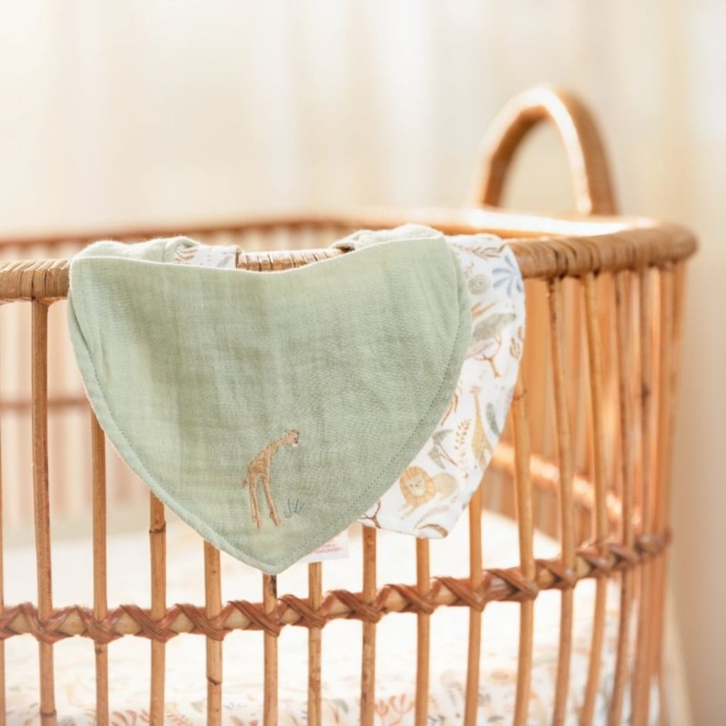Little Dutch Bandana Slab Safari Wonders Groen – 2 Stuks