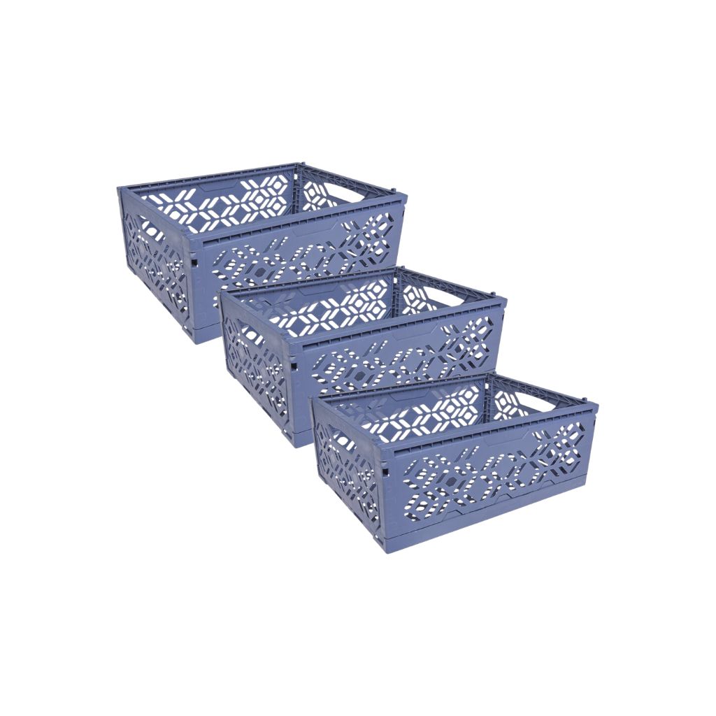 Dreambee Plooibox Essentials Midi Donker Grijsblauw – 3 Stuks