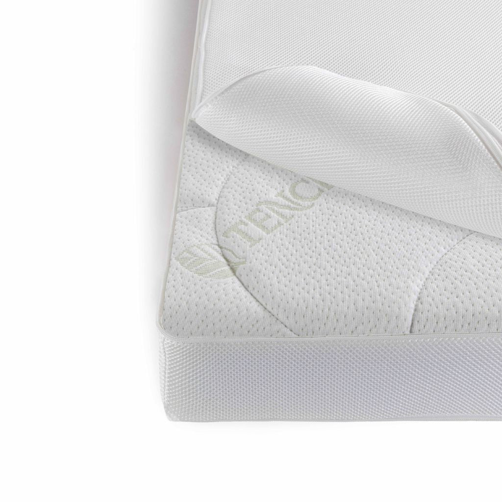 ZZZOO Matelas Pour Lit De Bébé Koala Avec Surmatelas Airgosafe Lg 70 x L 140 cm Blanc 