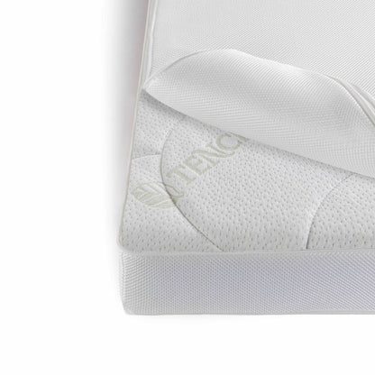 ZZZOO Matelas Pour Lit De Bébé Koala Avec Surmatelas Airgosafe Lg 70 x L 140 cm Blanc 