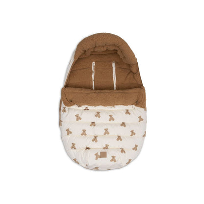 Jollein Voetenzak Voor Draagbare Autostoel Groep 0+ Puffed Mini Teddy Bear Multi