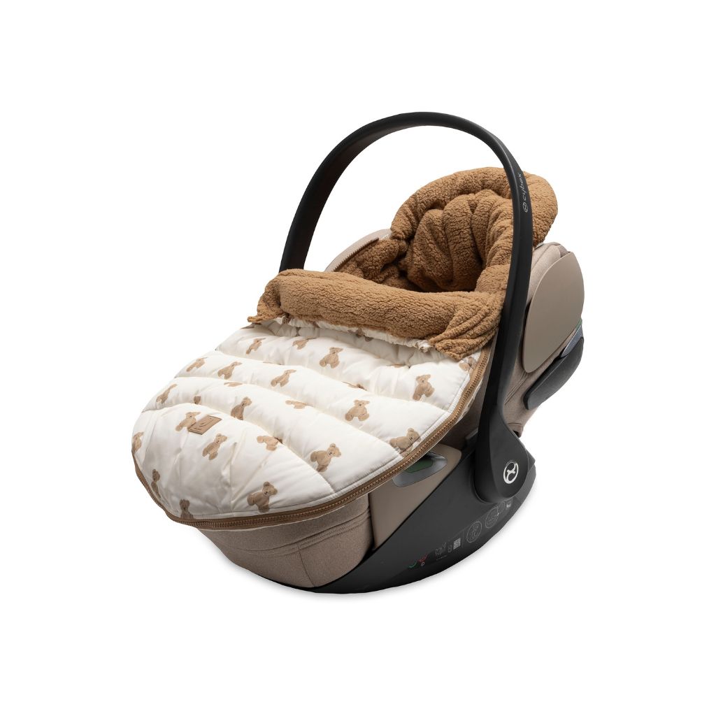 Jollein Voetenzak Voor Draagbare Autostoel Groep 0+ Puffed Mini Teddy Bear Multi
