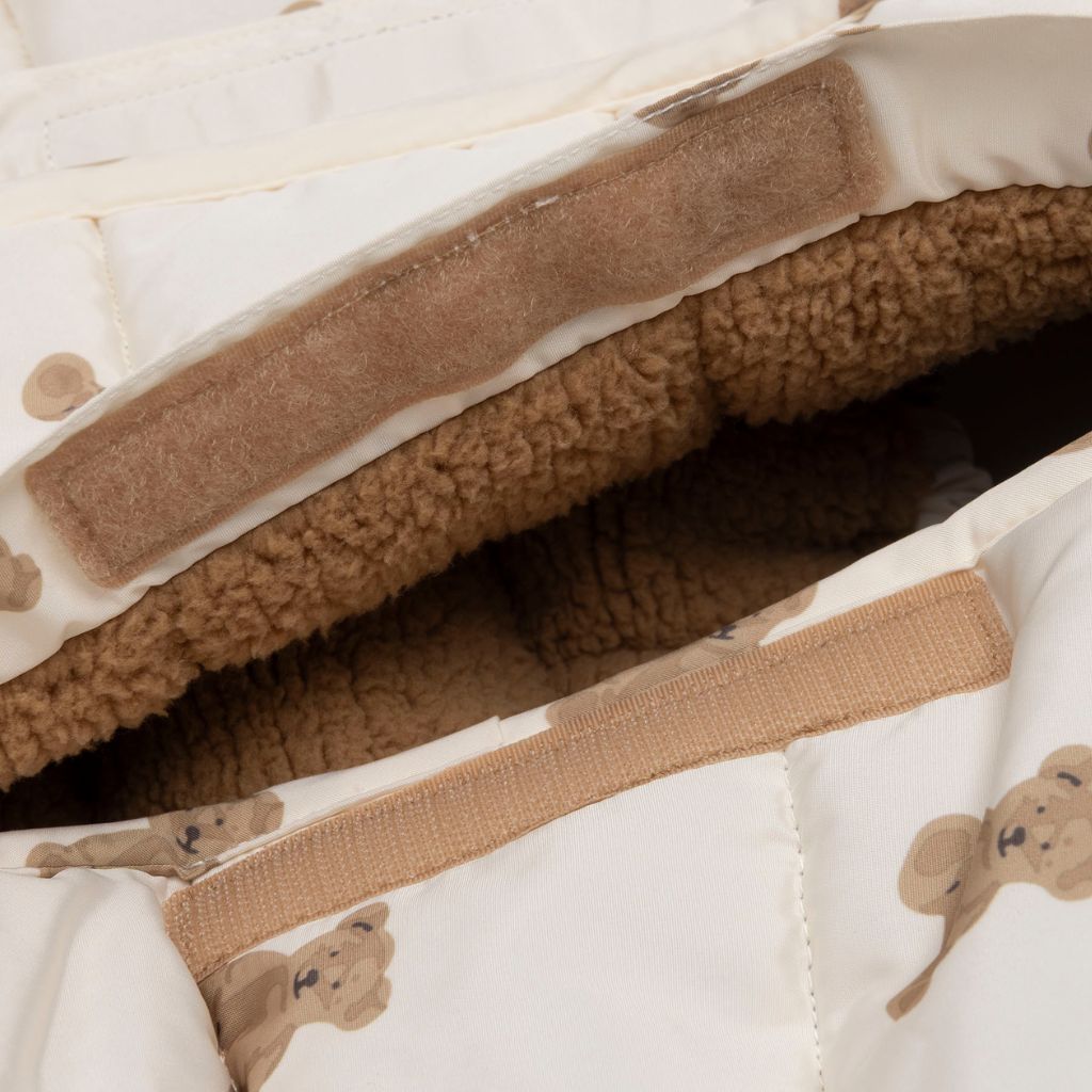 Jollein Voetenzak Voor Draagbare Autostoel Groep 0+ Puffed Mini Teddy Bear Multi