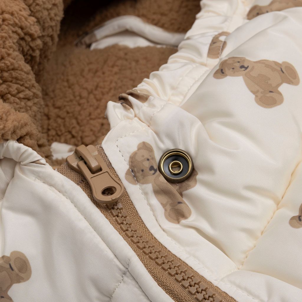 Jollein Voetenzak Voor Draagbare Autostoel Groep 0+ Puffed Mini Teddy Bear Multi