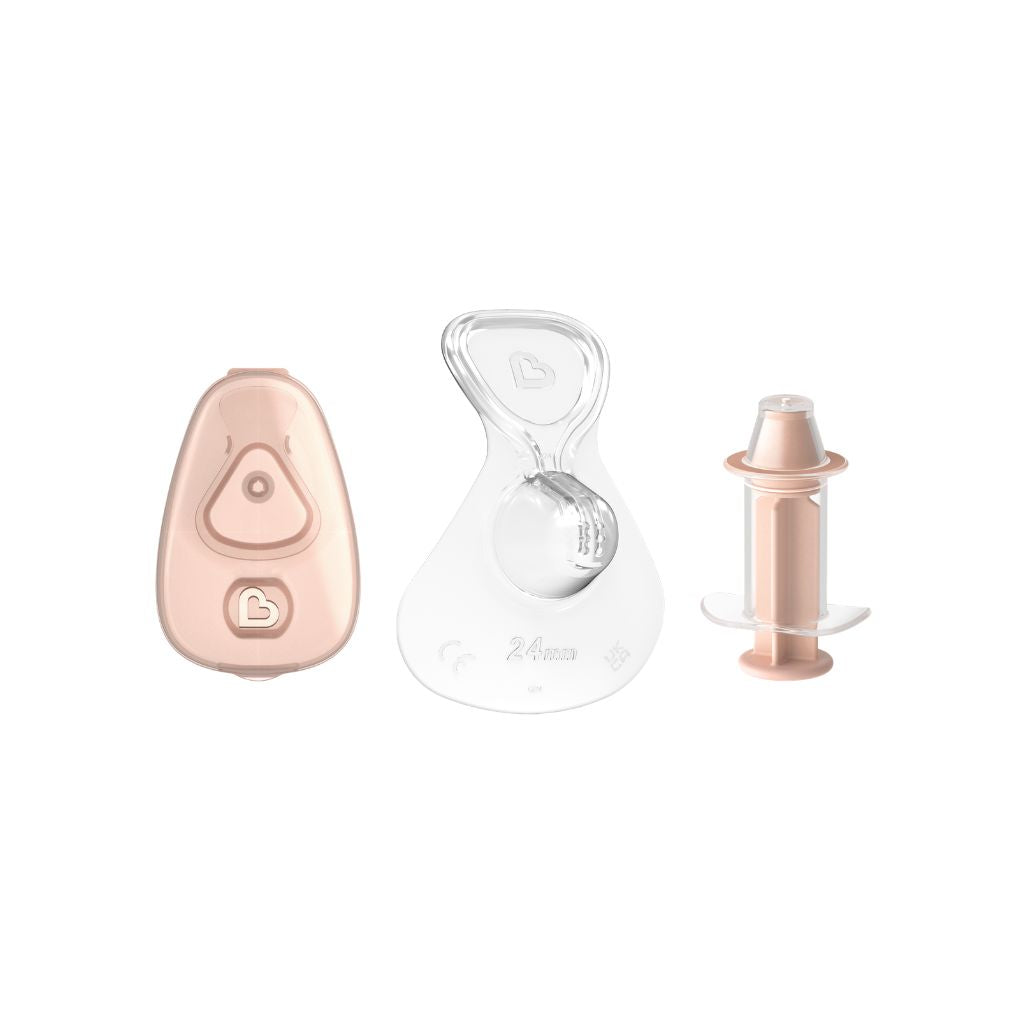 Munchkin Kit De Démarrage Flow Capuchon Pour Mamelon / Téterelle Silicone 24 mm - 3 Pièces