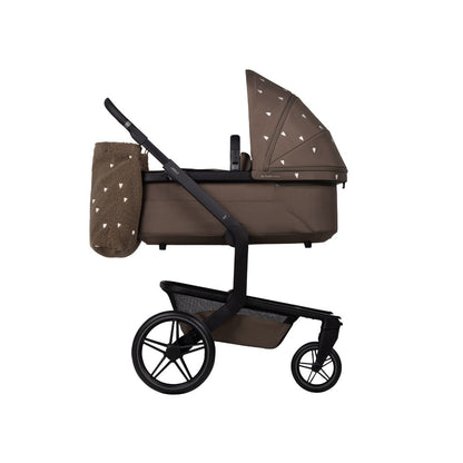 Joolz x Studio Noos 2-in-1 Kinderwagen Day5 Hazel Brown / White Hearts + Draagmand Hazel Brown / White Hearts + Mom Bag White Hearts