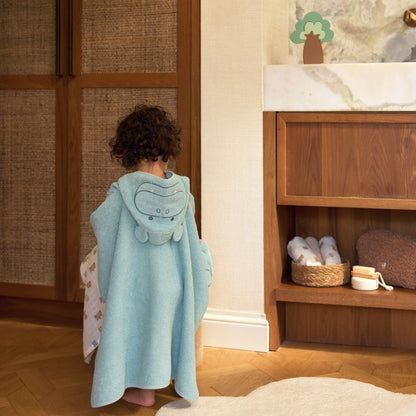 Jollein Cape De Bain Hippo Happy Multi 70 x 130 cm