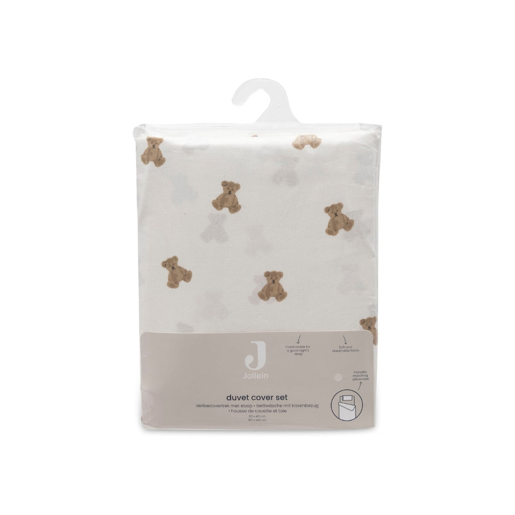 Jollein Dekbedovertrek Met Sloop Mini Teddy Bear Multi B 100 x L 140 cm