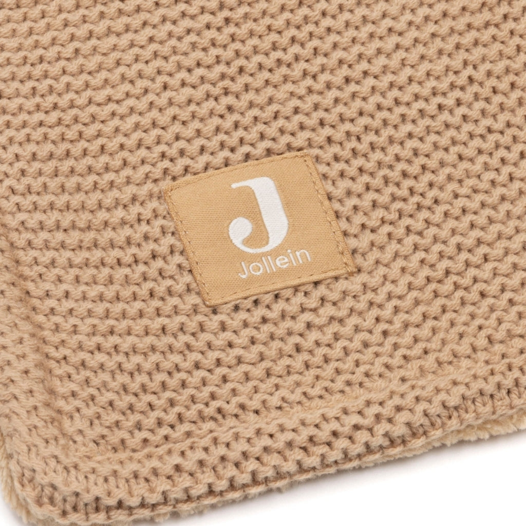 Jollein Couverture Pour Lit Basic Knit Fleece / Hazel Lg 100 x L 150 cm