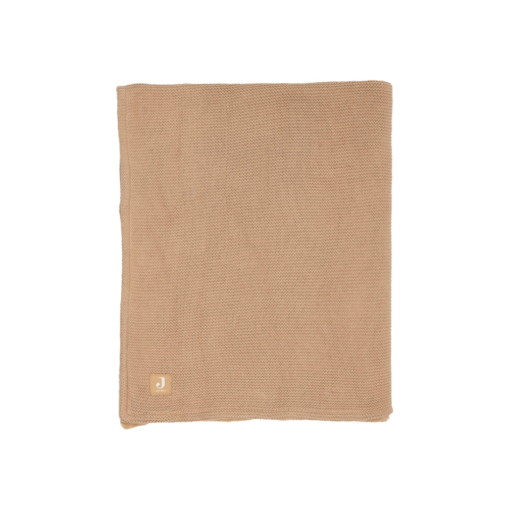 Jollein Couverture Pour Lit Basic Knit Fleece / Hazel Lg 100 x L 150 cm