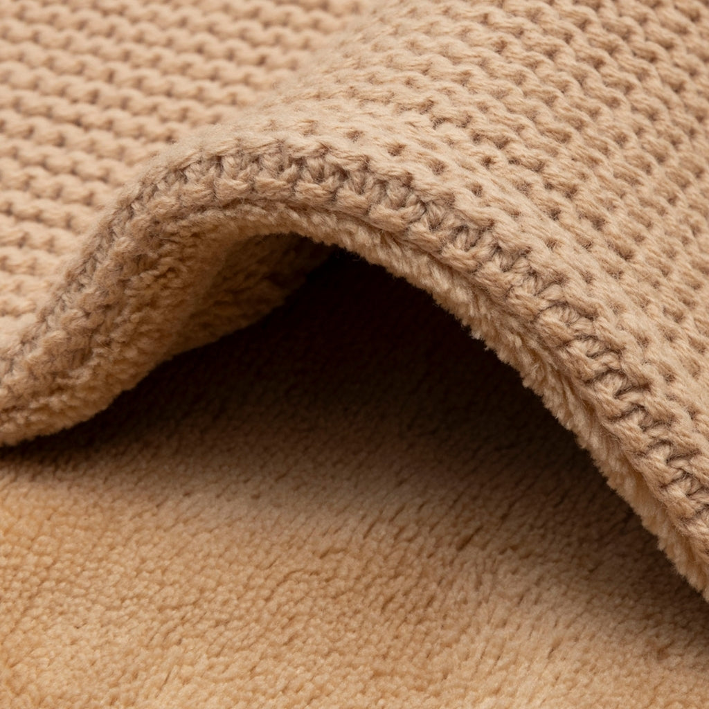 Jollein Deken Voor Wieg Fleece Basic Knit Hazel B 75 x L 100 cm