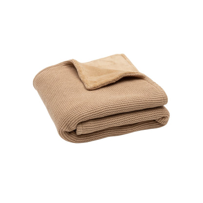 Jollein Deken Voor Wieg Fleece Basic Knit Hazel B 75 x L 100 cm