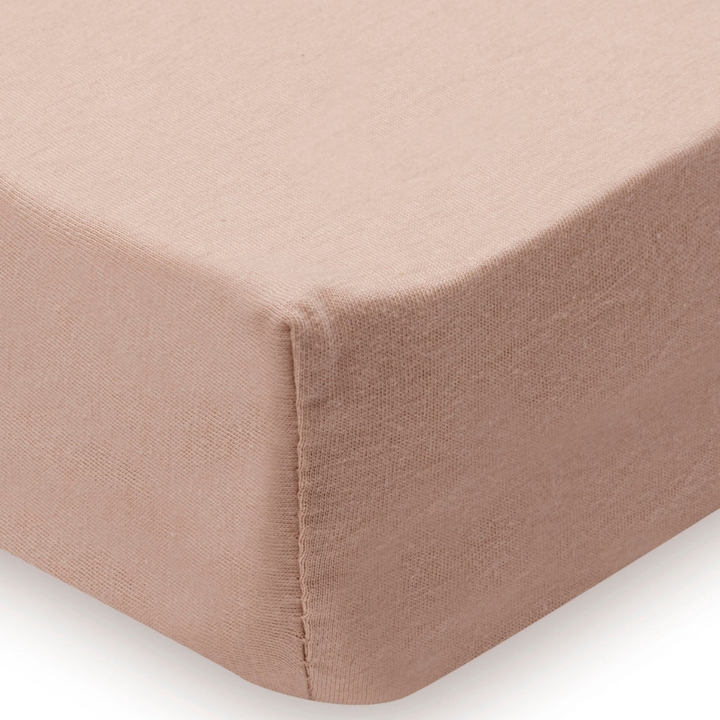 Jollein Hoeslaken Voor Wieg Jersey Light Terra / Oatmeal  B 40 / 50 x L 80 / 90 cm – 2 Stuks