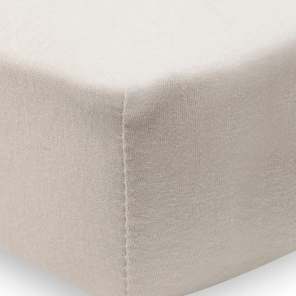 Jollein Hoeslaken Voor Wieg Jersey Light Terra / Oatmeal  B 40 / 50 x L 80 / 90 cm – 2 Stuks