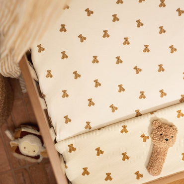 Jollein Drap-housse Pour Berceau Jersey Mini Teddy Bear Multi Lg 40 / 50 x L 80 / 90 cm