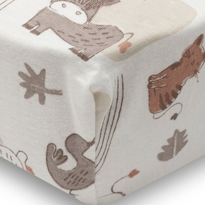 Jollein Drap-housse Pour Lit Jersey Barn Buddies Multi Lg 60 x L 120 cm