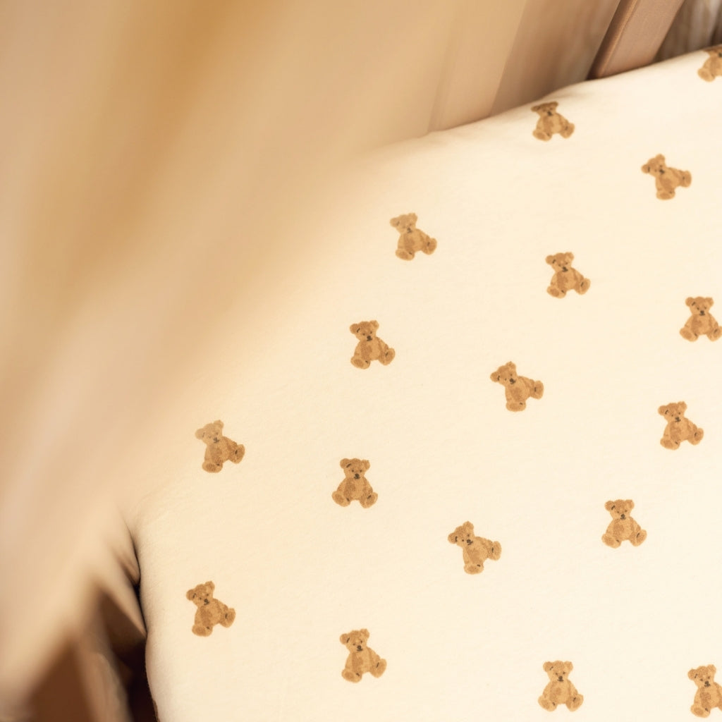 Jollein Drap-housse Pour Lit Jersey Mini Teddy Bear Multi Lg 60 x L 120 cm