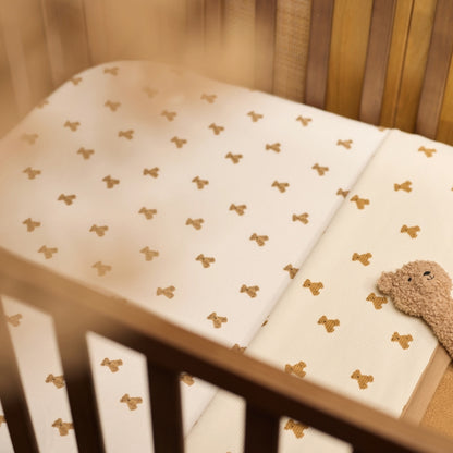 Jollein Drap-housse Pour Lit Jersey Mini Teddy Bear Multi Lg 60 x L 120 cm