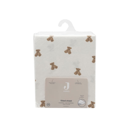 Jollein Drap-housse Pour Lit Jersey Mini Teddy Bear Multi Lg 60 x L 120 cm