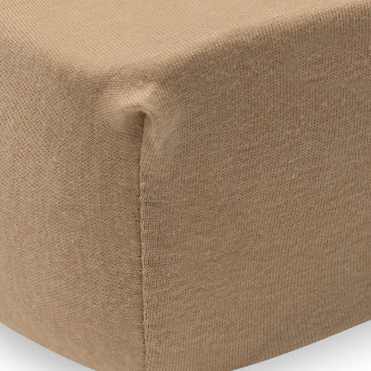 Jollein Hoeslaken Voor Bed Jersey Hazel / Oatmeal B 70 / 75 x L 140 / 150 cm – 2 Stuks