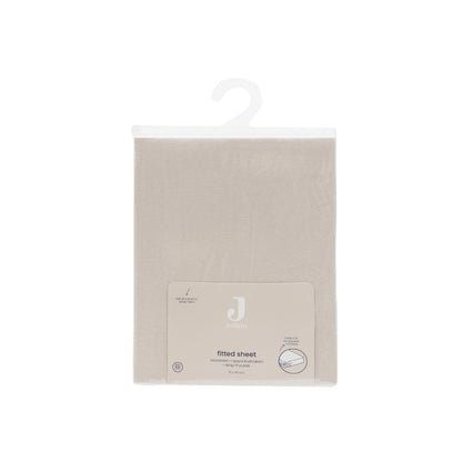 Jollein Drap-housse Pour Parc Jersey Sand Lg 75 x L 95 cm