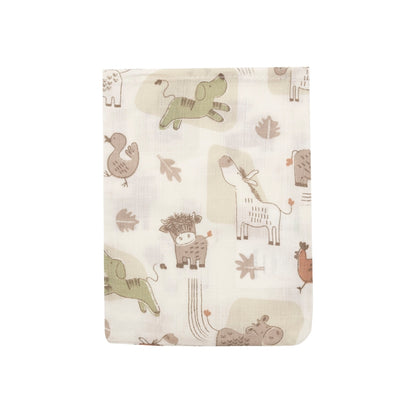 Jollein Washandje Hydrofiel Barn Buddies Multi – 3 Stuks