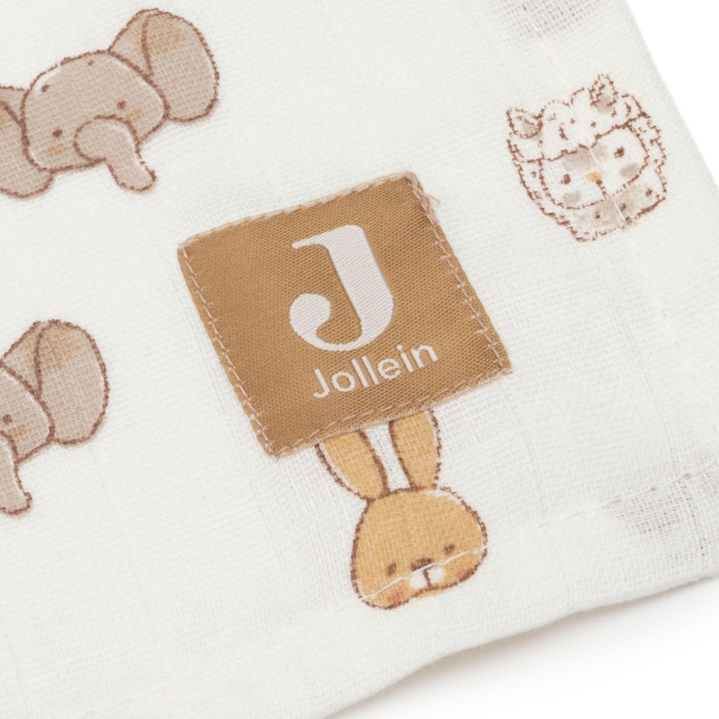 Jollein Tetradoek Jollies Multi B 115 x L 115 cm – 2 Stuks