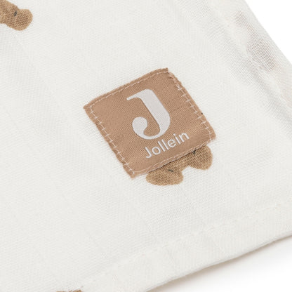 Jollein Tetradoek Mini Teddy Bear Multi B 115 x L 115 cm – 2 Stuks