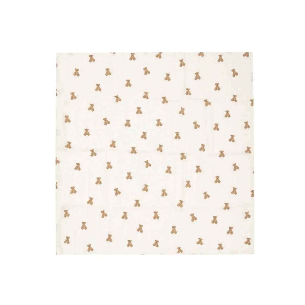 Jollein Tetradoek Mini Teddy Bear Multi B 70 x L 70 cm – 3 Stuks