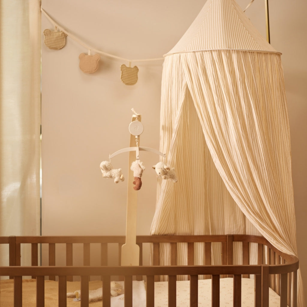 Jollein Klamboe Stripe Oatmeal / Hazel 245 cm