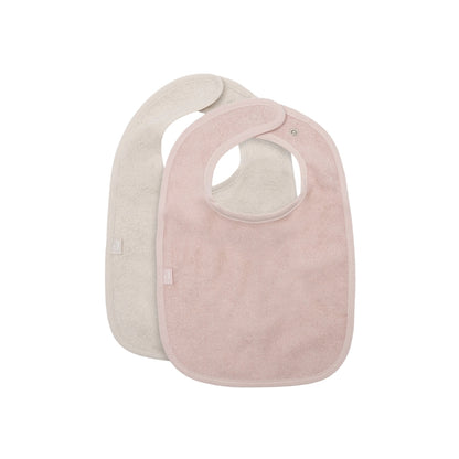 Jollein Bavoir En Tissu éponge Silk Rose / Sand – 2 Pièces