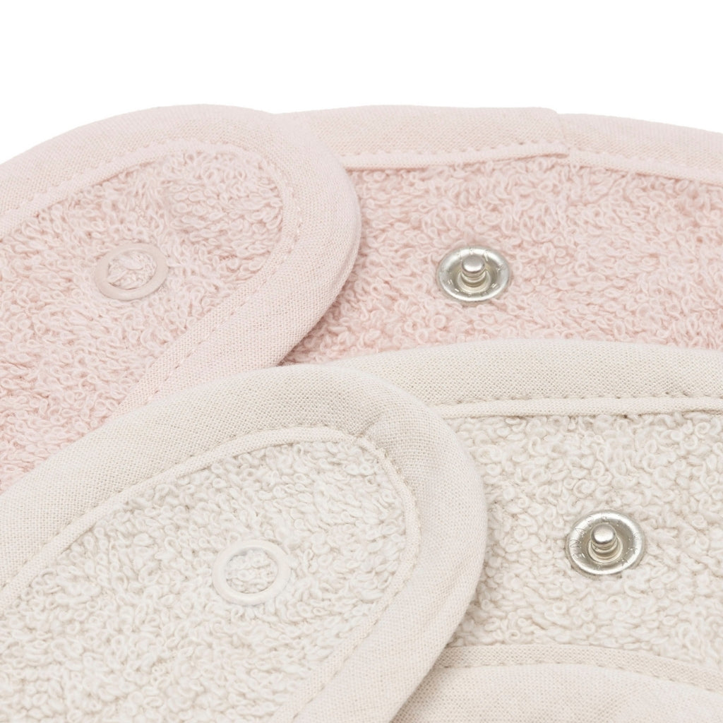 Jollein Bavoir En Tissu éponge Silk Rose / Sand – 2 Pièces